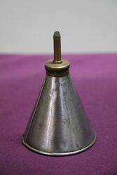 Vintage Conical Brass Top Oiler 