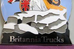 Vintage Britani Trucks Large Enamel Badge 