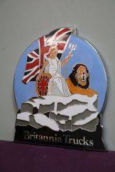 Vintage Britani Trucks Large Enamel Badge 