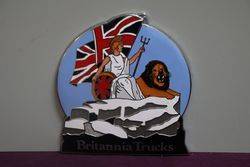 Vintage Britani Trucks Large Enamel Badge 