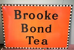 Vintage Brook Bond Tea Enamel Advertising Sign. #