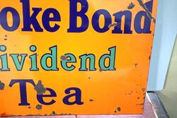 Vintage Brooke Bond Dividend Tea Enamel Sign 