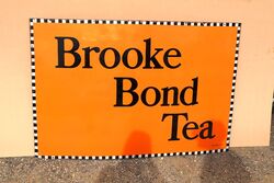 Vintage Brooke Bond Tea Enamel Advertising Sign 