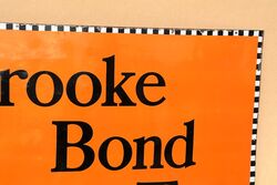 Vintage Brooke Bond Tea Enamel Advertising Sign 