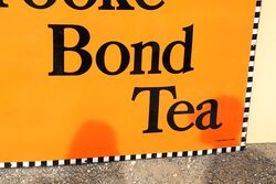 Vintage Brooke Bond Tea Enamel Advertising Sign 