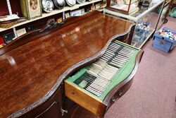 Vintage C20th Walnut Queen Ann Style Sideboard 