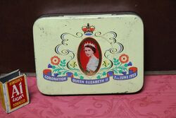 Vintage Cadbury Bros 1953 Coronation Tin.