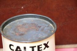 Vintage Caltex 1lb Grease Tin