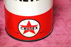 Vintage Caltex 1lb Grease Tin