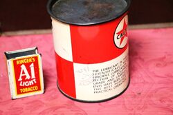 Vintage Caltex 1lb Grease Tin