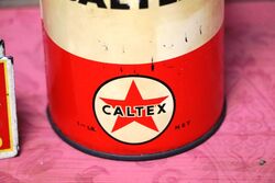 Vintage Caltex 1lb Grease Tin
