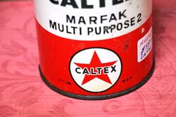 Vintage Caltex Mafax MultiPurpose  2One Pound Grease Tin