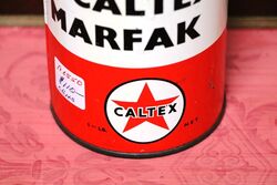 Vintage Caltex Mafax One Pound Grease Tin