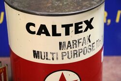 Vintage Caltex Marfak Multi Purpose No1 5lb Grease Tin