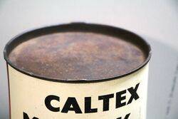 Vintage Caltex Marfax 5lb Grease Tin