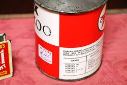 Vintage Caltex Marfax OO 1lb Grease Tin with Contents