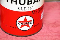 Vintage Caltex Universal Thuban SAE140 One Quart Tin