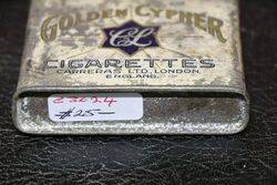 Vintage Carreras Golden Cypher Cigarettes Tin