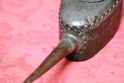 Vintage Castellated Kayeand39s Boat Shape Oiler