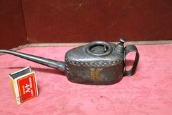 Vintage Castellated Kaye's Boat Shape Oiler.