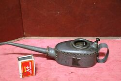 Vintage Castellated Kaye's Boat Shape Oiler.
