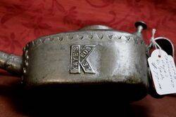 Vintage Castellated Keyand39s Boat Shape Oiler 