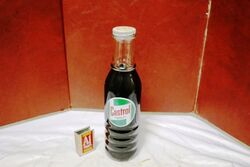 Vintage Castrol 1pint Motor Oil Bottle with Original Cap.