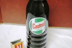 Vintage Castrol 1pint Motor Oil Bottle with Original Cap