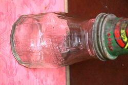 Vintage Castrol Bow Tie Pint Bottle with Tin Top