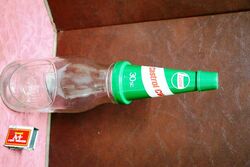 Vintage Castrol Embossed "Z" Quart Plastic "L" Top.