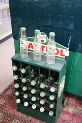 Vintage Castrol Garage Forecourt 25Division Oil Bottle Trolley