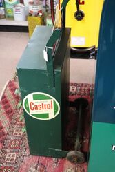 Vintage Castrol Garage Forecourt 25Division Oil Bottle Trolley