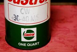 Vintage Castrol L CW 3040 MS One Quart Oil Can