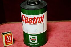 Vintage Castrol L CW 3040 MS One Quart Oil Can