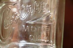 Vintage Castrol Wakefield Embossed Bow Tie Quart Oil Bottle