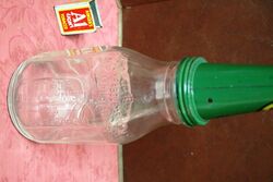 Vintage Castrol Wakefield Embossed Bow Tie Quart Oil Bottle
