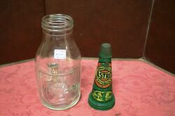 Vintage Castrol Wakefield Embossed Bow Tie Quart Oil Bottle
