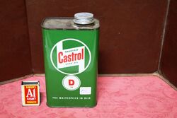 Vintage Castrol Wakefield "Z" D 140 Gear Oil 1 quart Tin,