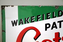 Vintage Castrol Wakefield Z Enamel Advertising Sign 