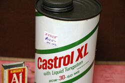 Vintage Castrol XL with Liquid Tungsten l 1 quart Can