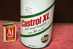 Vintage Castrol XL with Liquid Tungsten l 1 quart Can