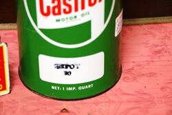 Vintage Castrol Z Hypoy 30 Motor Oil 1 Quart Can