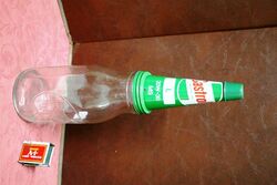 Vintage Castrol "Z" L 20W-30 Quart Bottle with "Z" Tin Top.