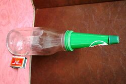 Vintage Castrol Z L 20W30 Quart Bottle with Z Tin Top