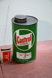 Vintage Castrol Z Motor Oil 1 Quart Cylinder Tin