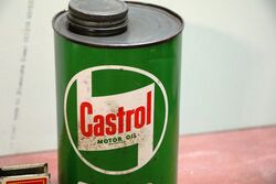 Vintage Castrol Z Motor Oil 1 Quart Cylinder Tin