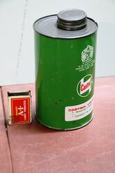 Vintage Castrol Z Motor Oil 1 Quart Cylinder Tin