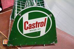 Vintage Castrol Z Motor Oil Tins Forecourt Rack 