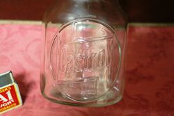 Vintage Castrol Z One Pint Embossed Oil Bottle