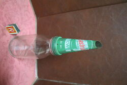 Vintage Castrol Z Quart Bottle with Tin Top